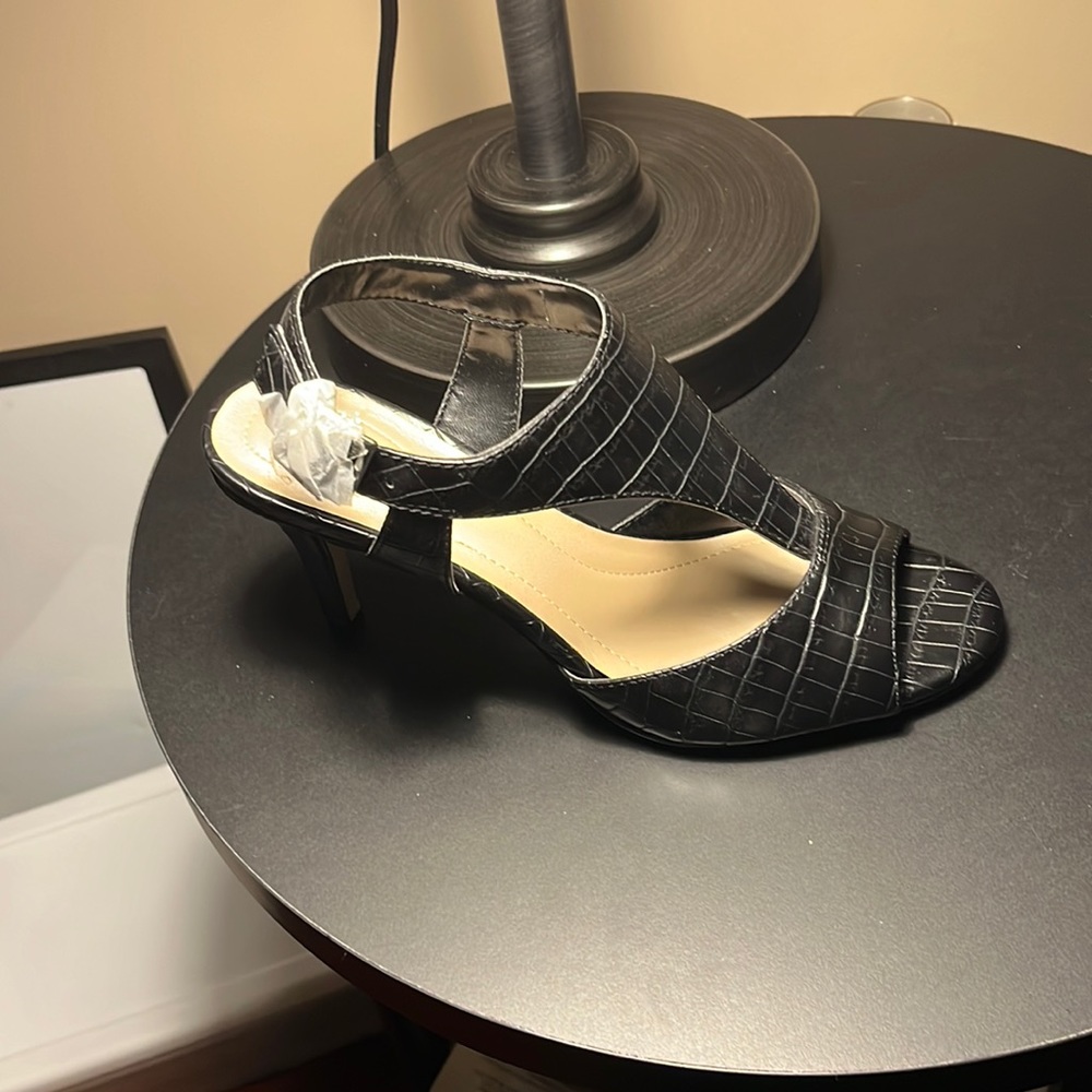 Style and co. Black dress heel sandals